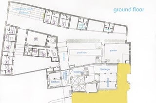 Floor plan showing ground floor
